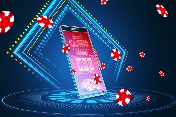 Ilustrasi pengguna menikmati hiburan sports dan casino modern di spbu777